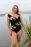 Ailovesexy - The Floral off Shoulder One Piece Swimsuit