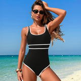 Ailovesexy - One Piece Boho Swimsuits for Women High Waisted Tummy Control Cutout Vintage Swimsuit Bathing Suit