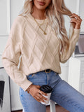 Womens Chunky Knit Sweaters 2025 Fall Winter Crew Neck Pullover Long Sleeve Warm Tops
