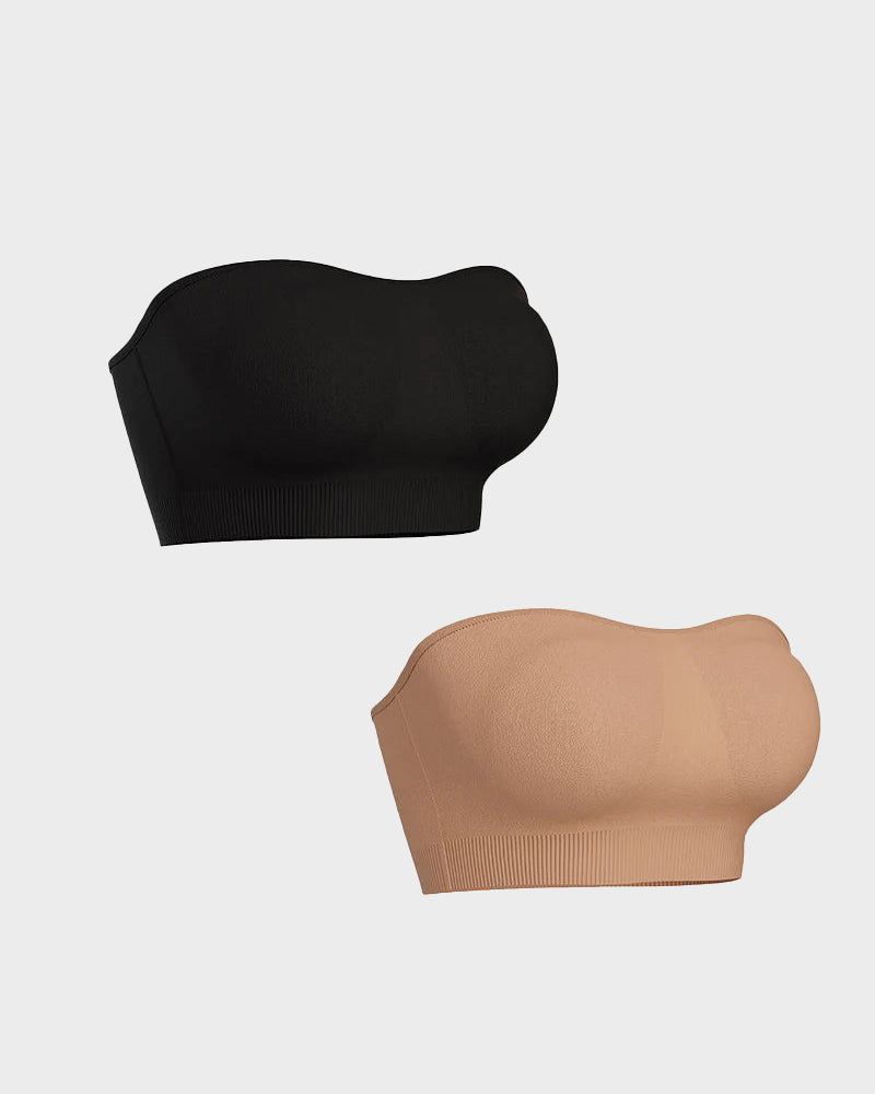 Ailovesexy - Non - Slip Bandeau Seamless Wireless Strapless Bra
