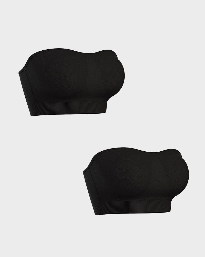 Ailovesexy - Non - Slip Bandeau Seamless Wireless Strapless Bra