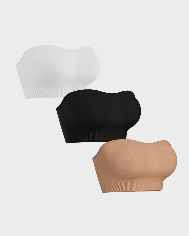 Ailovesexy - Non - Slip Bandeau Seamless Wireless Strapless Bra