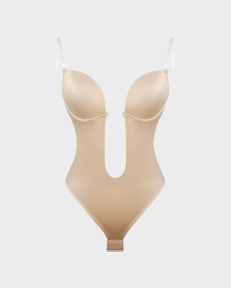 Ailovesexy - Strapless U Plunge Thong Bodysuit