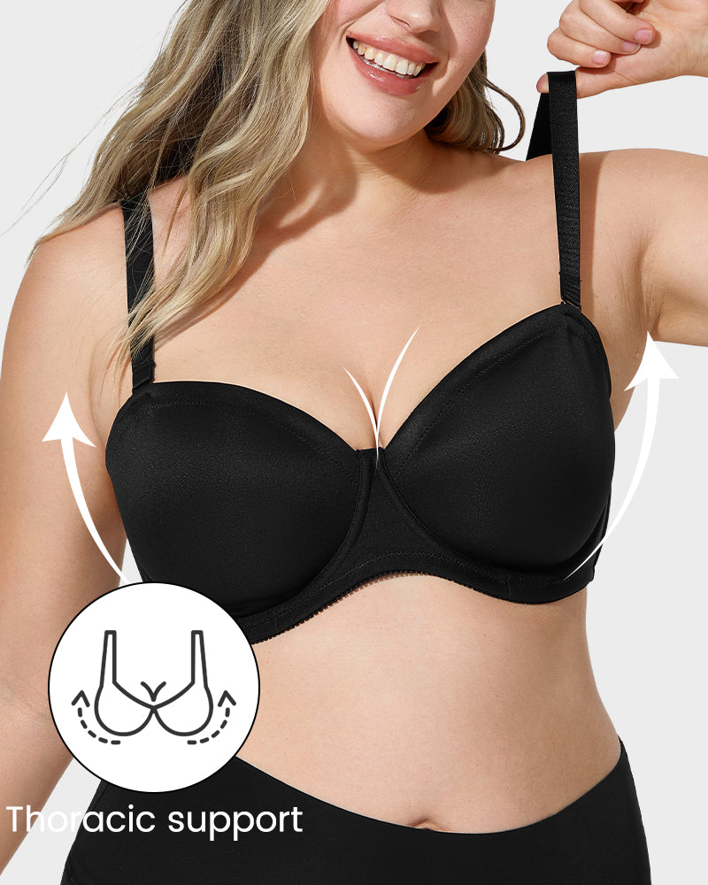 Ailovesexy - Comfort Push Up Unlined Bra with Removable Straps