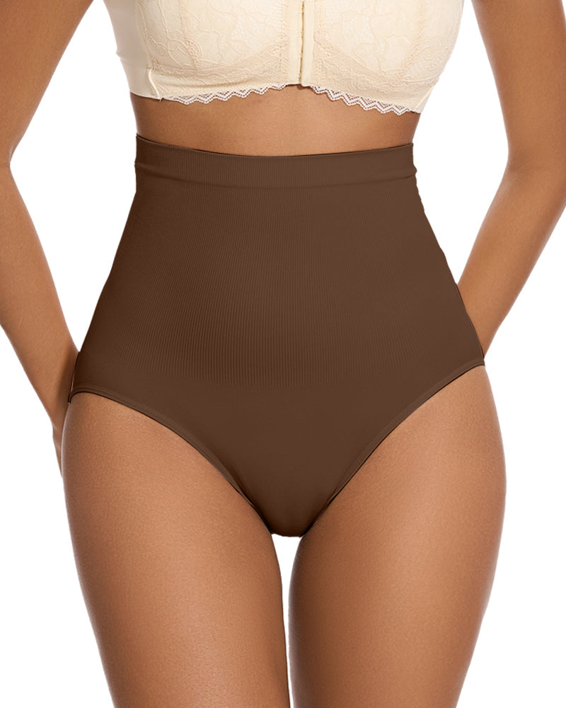 Ailovesexy - High Waist Tummy Control Brief Panty (2 Pack)