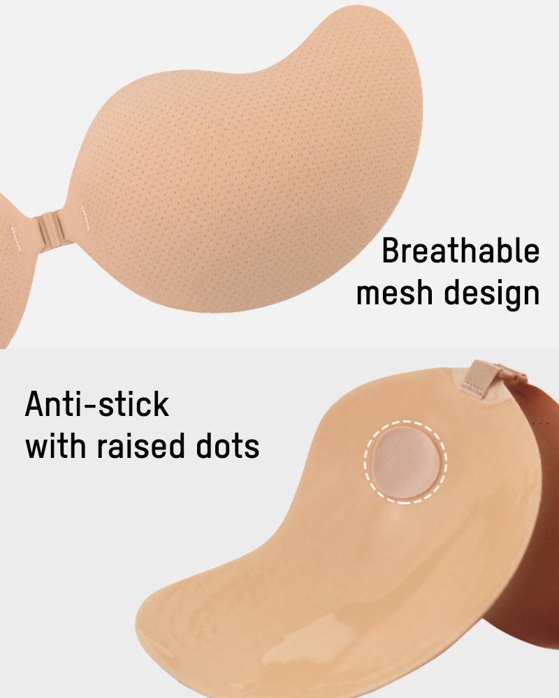 Ailovesexy - Mango Shaped Breathable Self - Adhesive Invisible Bra (2 Pairs)