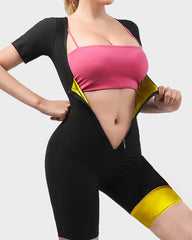 Ailovesexy - Women's Fitness Sweat-Inducing Zip-Up Bodysuit