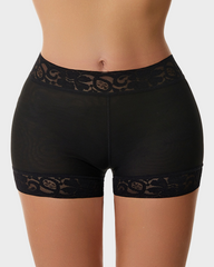 Ailovesexy - High Waist Lace Smooth Shapewear Shorts