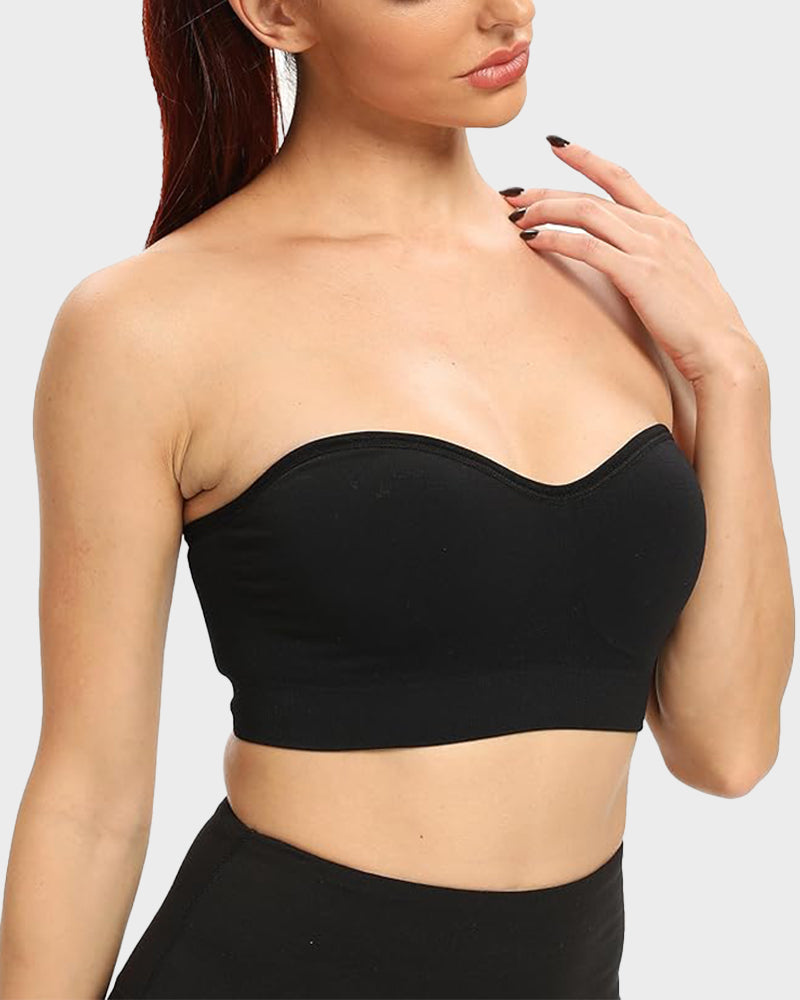 Ailovesexy - Non - Slip Bandeau Seamless Wireless Strapless Bra