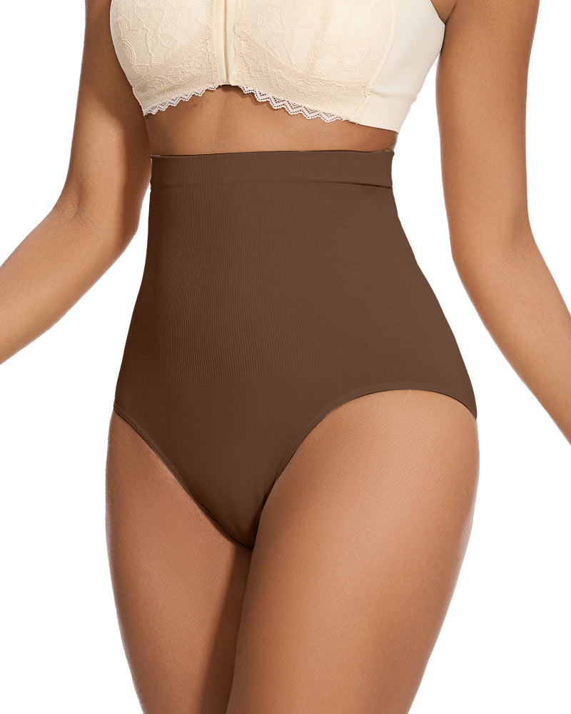 Ailovesexy - High Waist Tummy Control Brief Panty (2 Pack)