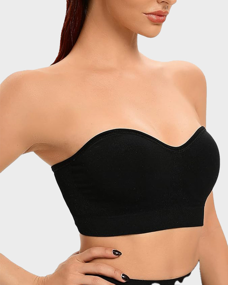 Ailovesexy - Non - Slip Bandeau Seamless Wireless Strapless Bra