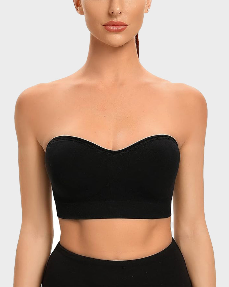 Ailovesexy - Non - Slip Bandeau Seamless Wireless Strapless Bra