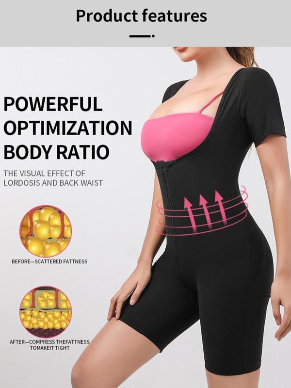 Ailovesexy - Women's Fitness Sweat-Inducing Zip-Up Bodysuit