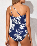 Ailovesexy - One Shoulder One Piece Swimsuit for Women Tummy Control Bathing Suits