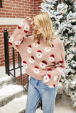 Christmas Sweater for Women Cute Merry Xmas Santa Holiday Pullover Crewneck Knit Sweatshirts Tops