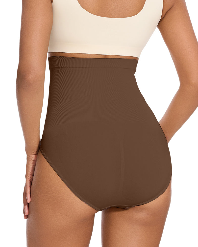 Ailovesexy - High Waist Tummy Control Brief Panty (2 Pack)