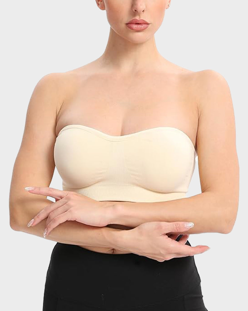 Ailovesexy - Non - Slip Bandeau Seamless Wireless Strapless Bra