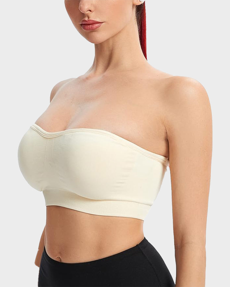 Ailovesexy - Non - Slip Bandeau Seamless Wireless Strapless Bra