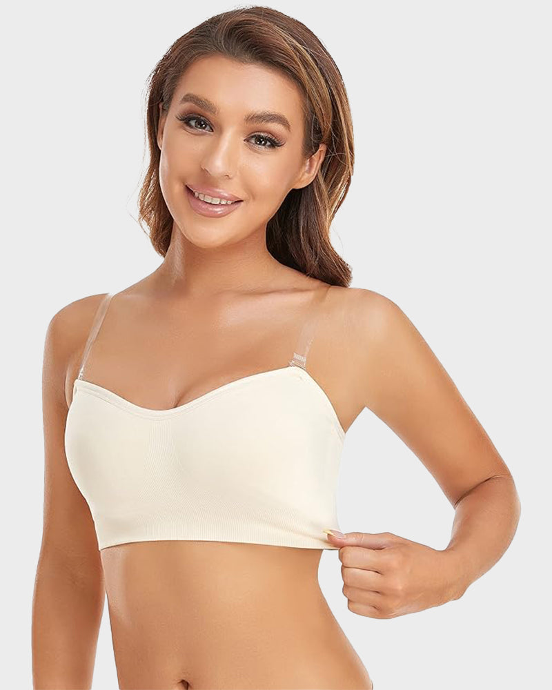 Ailovesexy - Non - Slip Bandeau Seamless Wireless Strapless Bra