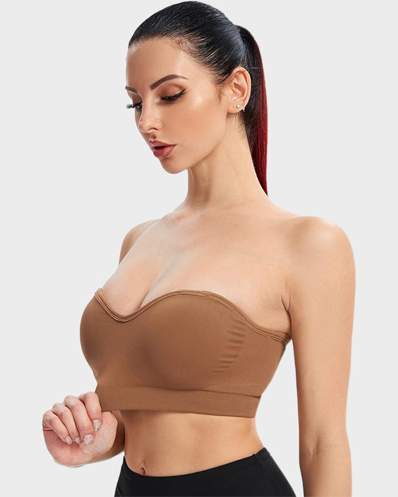 Ailovesexy - Non - Slip Bandeau Seamless Wireless Strapless Bra