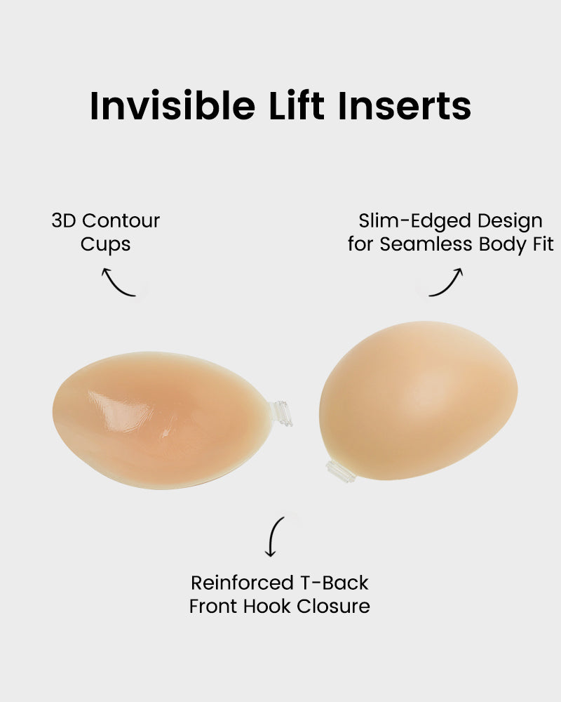 Ailovesexy - Front Closure Silicone Self - Adhesive Invisible Bra (2 pairs)