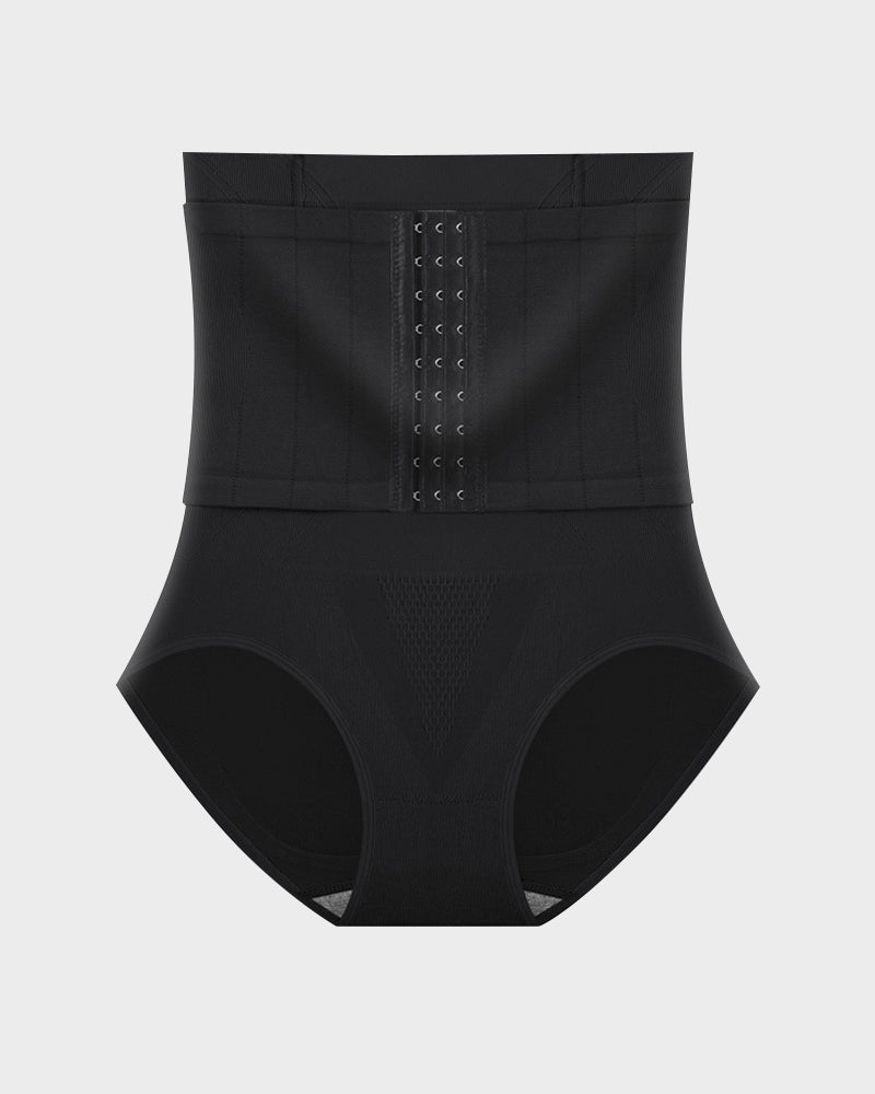 Ailovesexy - Double-Layer High Waist Tummy Control Shaping Panty