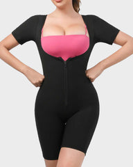 Ailovesexy - Women's Fitness Sweat-Inducing Zip-Up Bodysuit