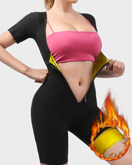 Ailovesexy - Women's Fitness Sweat-Inducing Zip-Up Bodysuit