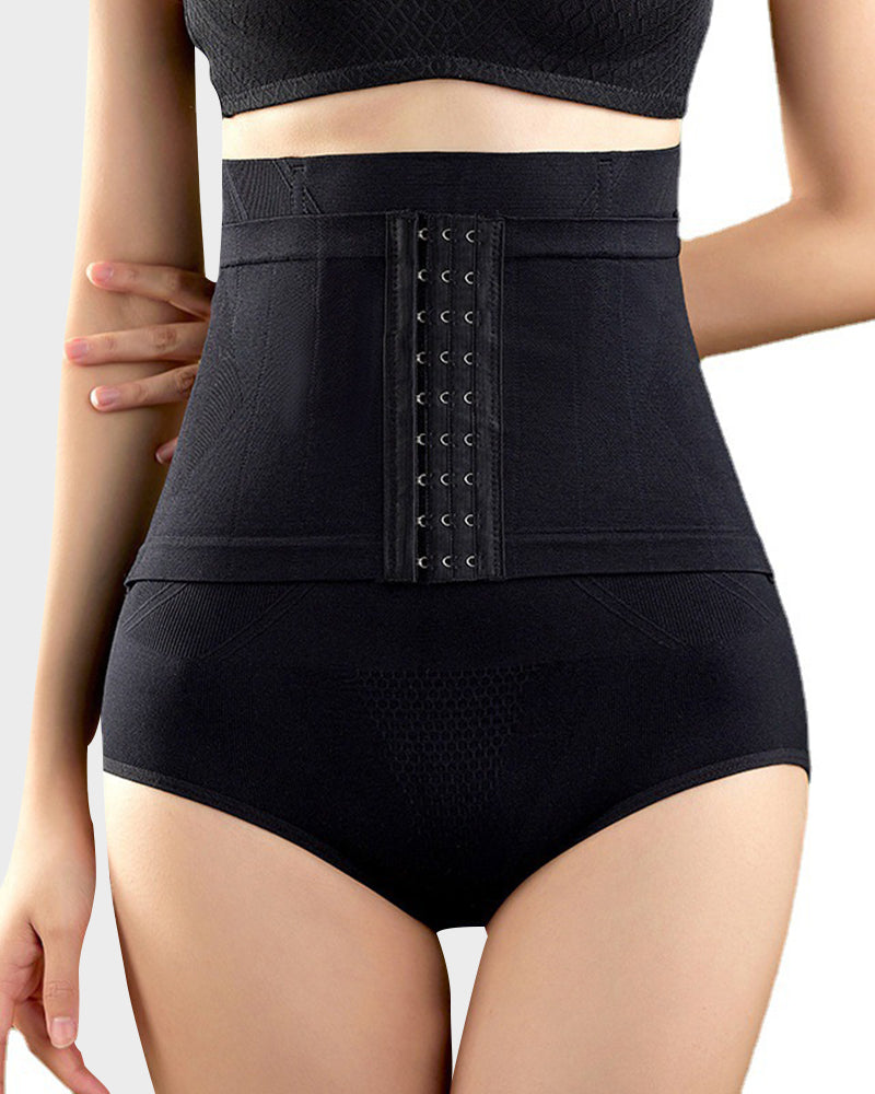 Ailovesexy - Double-Layer High Waist Tummy Control Shaping Panty