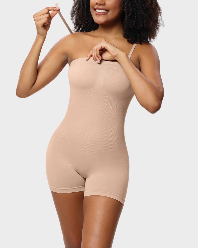 Ailovesexy - Strapless Slip Shapewear Bodysuit