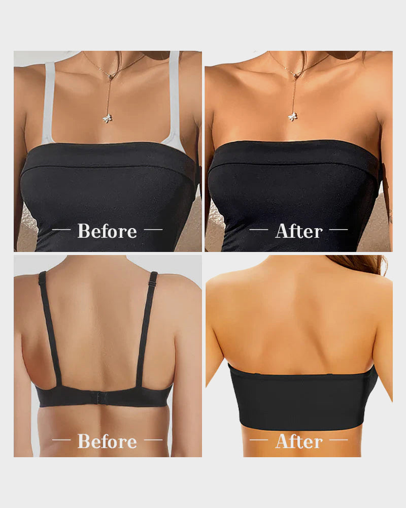 Ailovesexy - Non - Slip Bandeau Seamless Wireless Strapless Bra