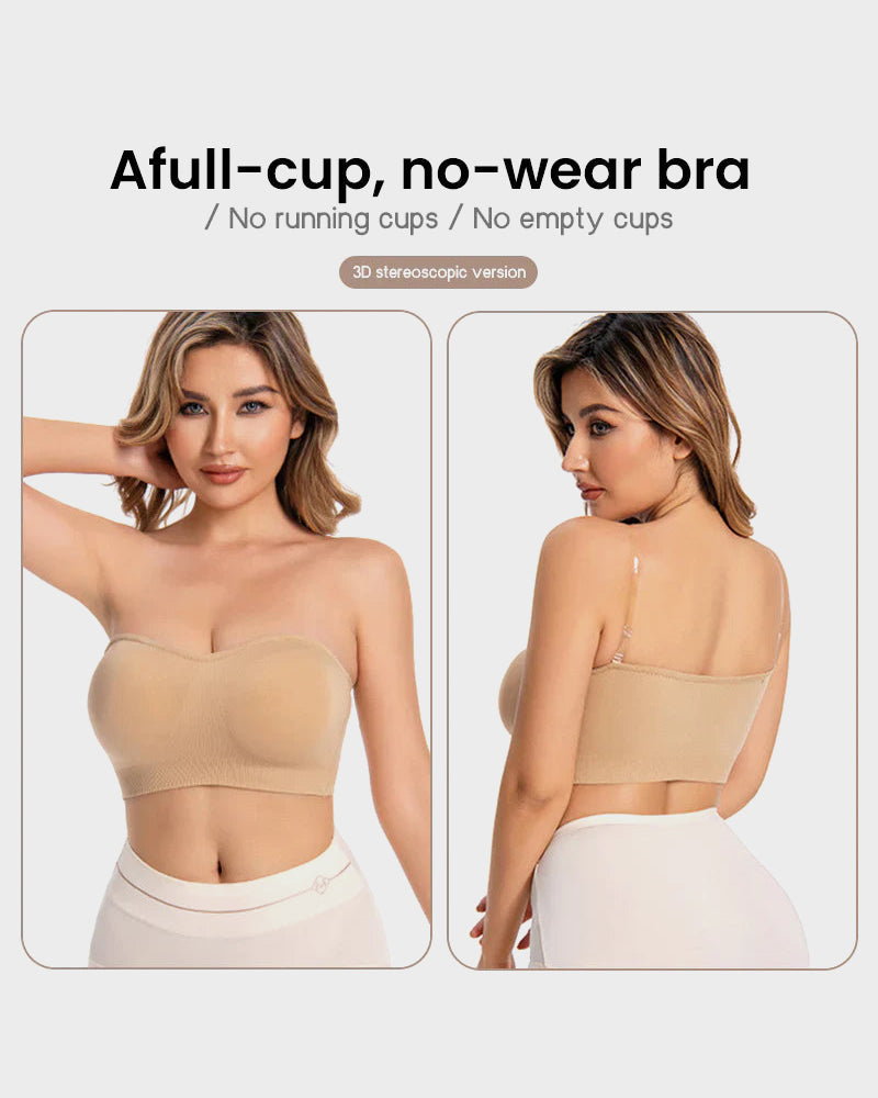 Ailovesexy - Non - Slip Bandeau Seamless Wireless Strapless Bra