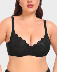 Ailovesexy - Lace Plunge Push - Up Bra