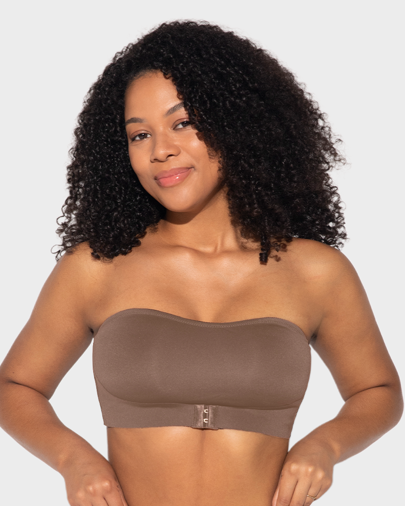 Ailovesexy - Front Closure Wireless Seamless Bandeau Bra