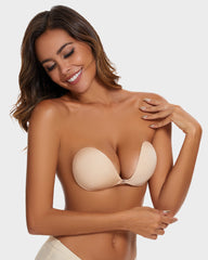 Ailovesexy - Front Closure Adhesive Invisible Push - Up Bra(2 Pairs)