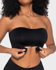 Ailovesexy - Front Closure Wireless Seamless Bandeau Bra