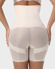 Ailovesexy - High-Waist Cross Compression Shaping Shorts