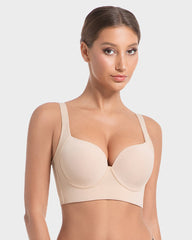 Ailovesexy - Longline Underwire Smoothing Push Up Bra