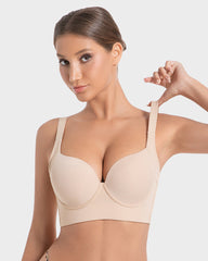Ailovesexy - Longline Underwire Smoothing Push Up Bra