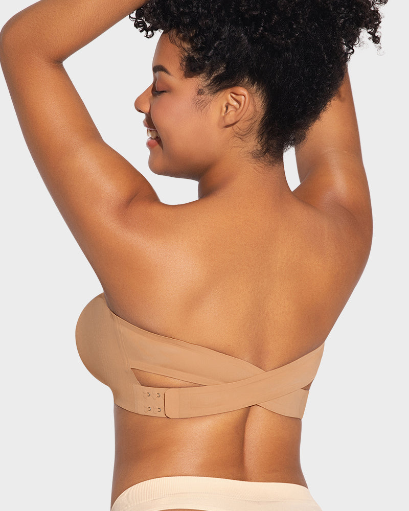 Ailovesexy - Non - Slip Crossover Side Hook Bandeau Bra