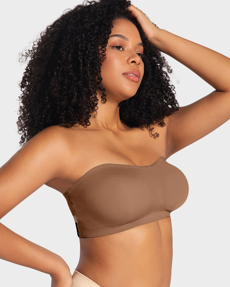 Ailovesexy - Non - Slip Crossover Side Hook Bandeau Bra