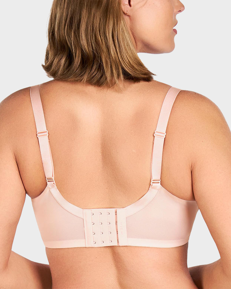 Ailovesexy - Plus - Size Pearl Shimmer Lace Minimizer Bra
