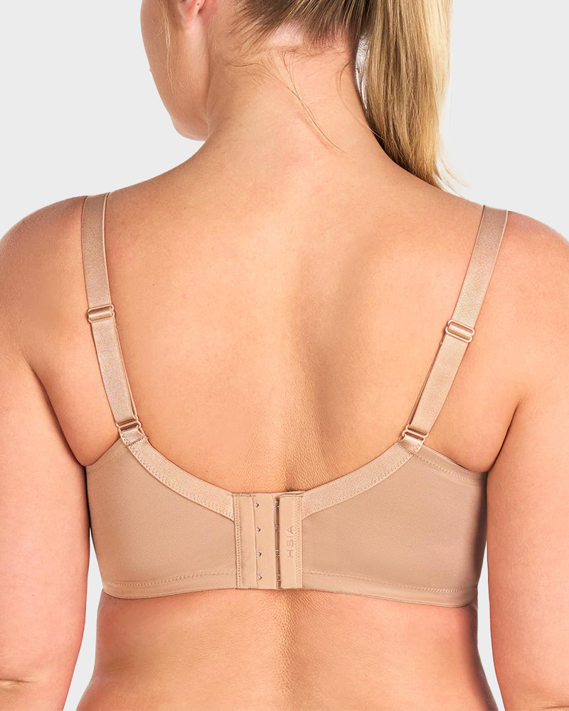 Ailovesexy - Plus - Size Pearl Shimmer Lace Minimizer Bra