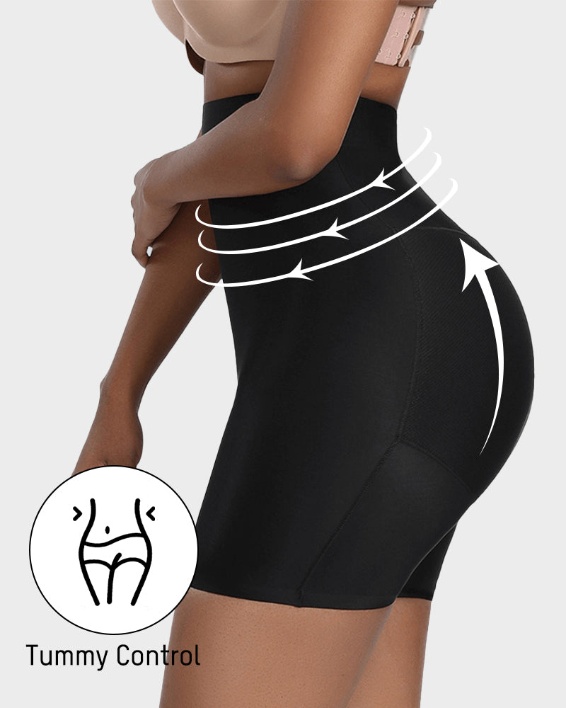 Ailovesexy - Seamless High-Waist Booty Lift Tummy Control Shapewear Shorts