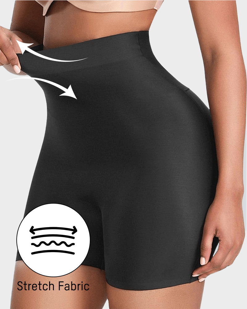 Ailovesexy - Seamless High-Waist Booty Lift Tummy Control Shapewear Shorts