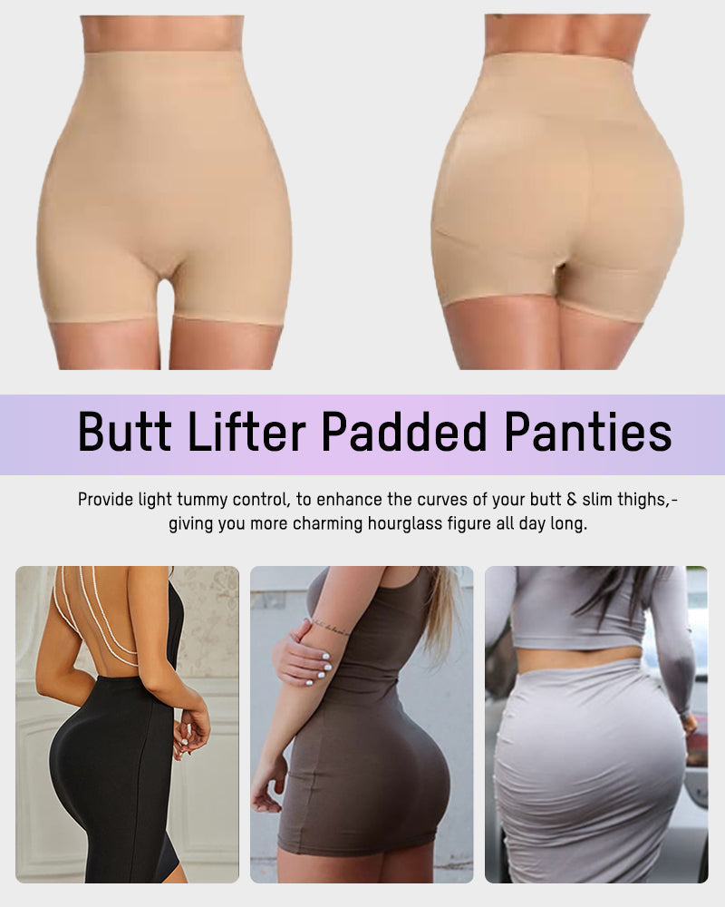 Ailovesexy - Seamless High-Waist Booty Lift Tummy Control Shapewear Shorts