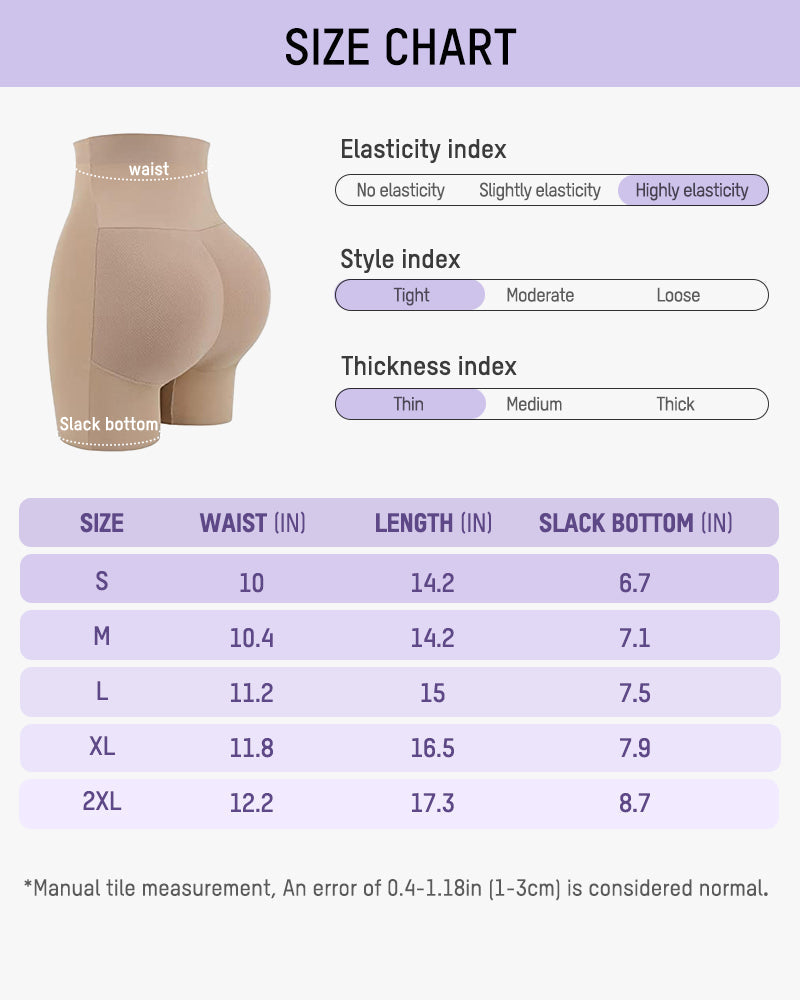 Ailovesexy - Seamless High-Waist Booty Lift Tummy Control Shapewear Shorts