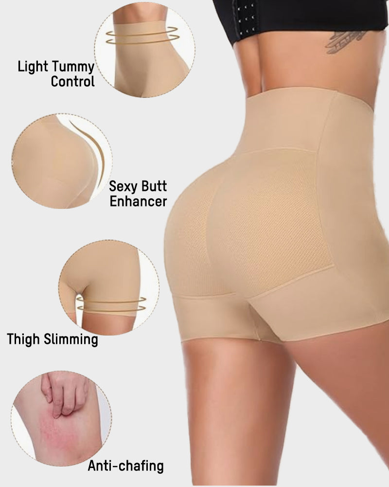 Ailovesexy - Seamless High-Waist Booty Lift Tummy Control Shapewear Shorts
