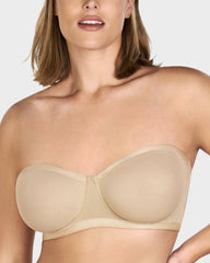 Ailovesexy - Strapless Mesh Underwire Balconette Bra