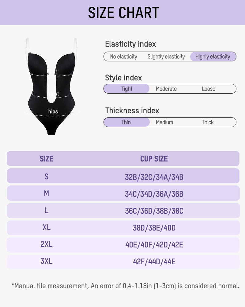 Ailovesexy - Strapless U Plunge Thong Bodysuit